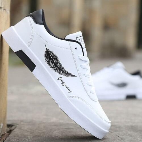 2021 Men Casual Shoes Breathable Male Tenis Outdoor Flats Shoes Sneakers Masculino feather Print Shoes Zapatos Hombre Sapatos