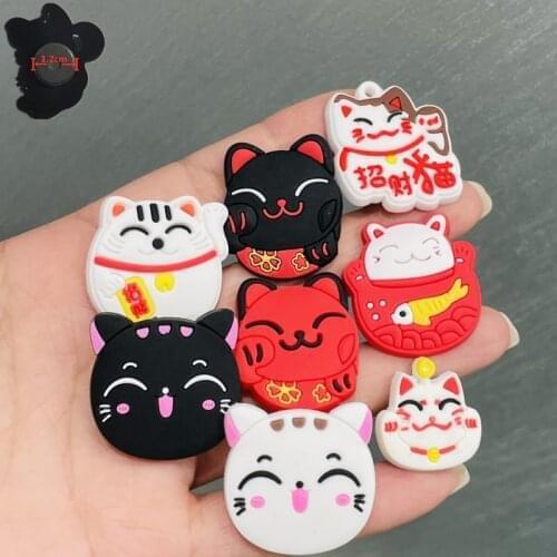 1PCS PVC Japan Anime Cute Fridge Magnets Kawaii Lucky Cat Refrigerator Magnetic Sticker Kids Gifts Stationery Toys Souvenir Gift