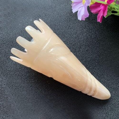 Head Meridian Scraping Massage Comb Natural Horn Wide Teeth Scalp Gua Sha Brush Acupuncture Therapy Blood Circulation Health Car