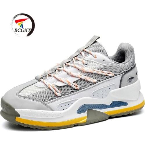 2020 New Fashion Height Increasing Casual Shoes For Male Mesh Breathable Lace-up Thick Sole Men Sneakers Plus Size 36-44