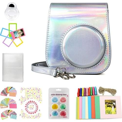 CAIUL Magic Silve Accessorie Bundle for Fujifilm Instax Mini 11 Instant Film Camera Included camera case and more