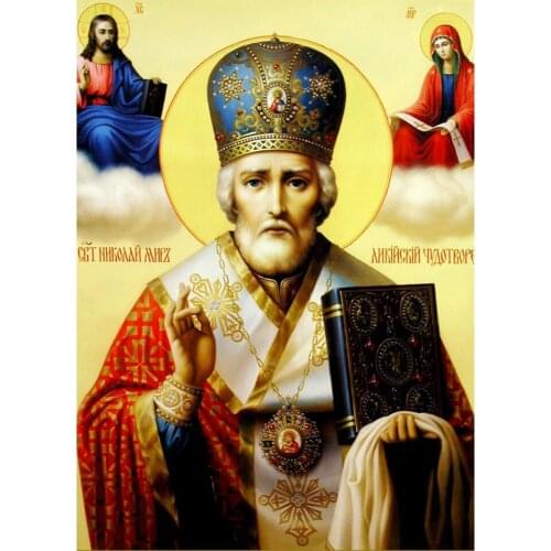 5D Full Square Diamond Painting Jesus Religion Cross Stitch Kit Embroidery Mosaic Portrait DIY Home Decoration Gift Christianity