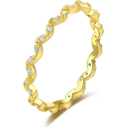 Multiple Wave Zircons Ring,Thomas Style 14K Fashion Good Jewerly For Men & Women,2021Ts Gift In 925 Sterling Silver,Super Deal