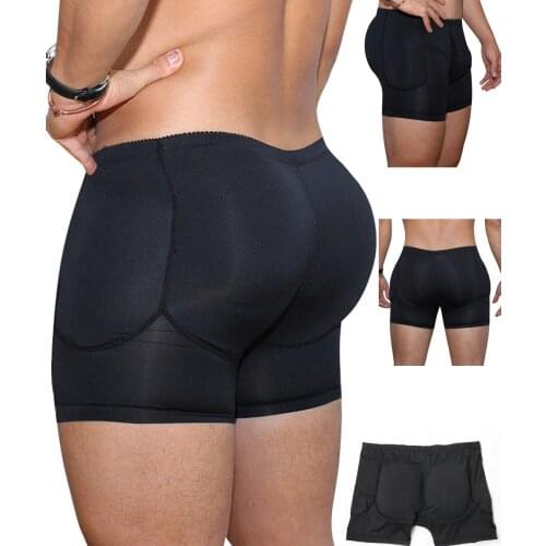 Mens underwear hip lifting device shaping high waist style hip sponge pad hip lifting mens underwear