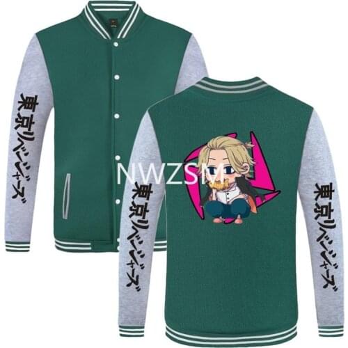 2021 Japanese cartoon New Tokyo Avengers T-shirt Sano Manjiro Kenlong Guji Haori anime print baseball spring suit