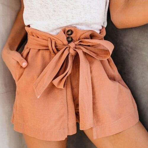 2021 Women New Style Fashion Hot Fashion Women Lady Sexy Summer Casual Shorts High Waist Short Beach Bow Shorts