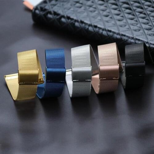 18mm 20mm 22mm Milanese Watchband for Samsung Galaxy Watch 46mm 42mm Stainless Steel Strap for huawei watch for Amazfit Watch