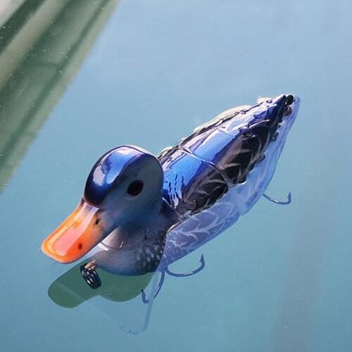 Fishing Lure Wobblers Shaped Sea Fish Plastic Tackle Bass Jig Duck Attractive Artificial Baits Soft Fake 7cm Ocean Fishing Tool