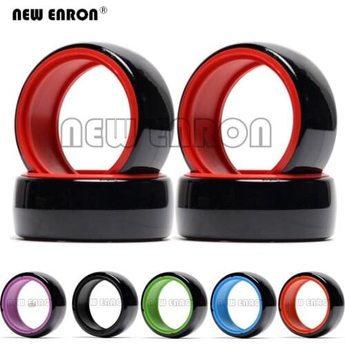 RC Drift Car 4Pc Hard Plastic Wheel Drift Tire Tyre Bald Shockproof Belt Liner Double Layer for 1/10 HSP 94122 94123 SAKURA TT01