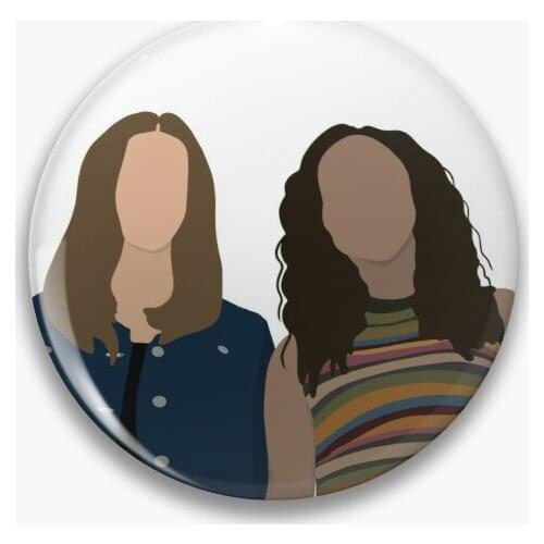 Fear Street Sam And Deena Soft Button Pin Cartoon Metal Funny Brooch Jewelry Cute Badge Decor Creative Clothes Collar Lover