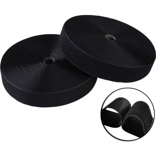 20mm×25 Meters Hook and Loop Fastener Magic Tape With/Without Self-Adhesive Nylon Sticker No scratch Velcro For Clothing
