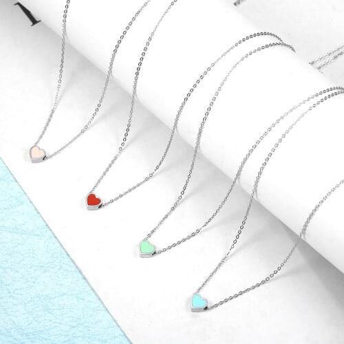 Women necklace stainless steel pendant necklace jewelry stainless steel necklace heart necklace fashion jewelry best friend
