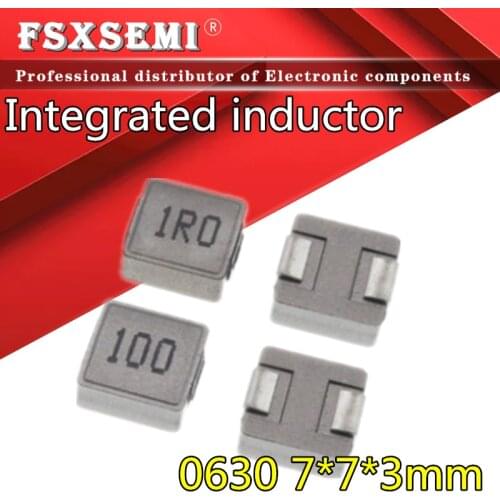 10pcs SMD Power Inductors 0630 Integrated 1UH 2.2UH 3.3UH 4.7UH 6.8UH 10UH 15UH 22UH 33UH 47UH Chip Inductor 0630 7*7*3MM