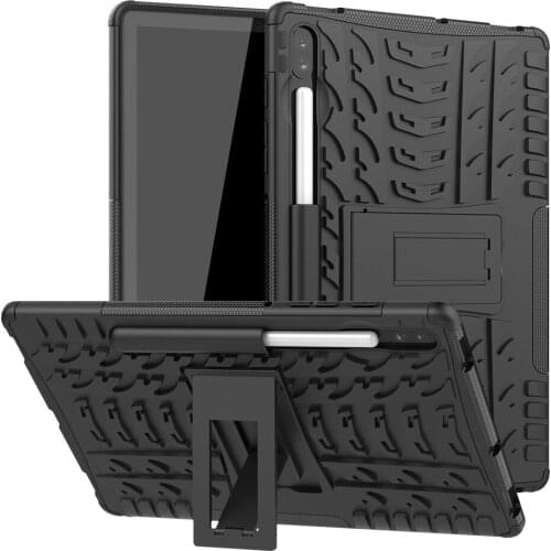 100pcs/lot tablet Cover Hard Armor Case For Samsung Galaxy Tab S6 10.5 2019 SM-T865 T860 Rugged Duty Durable Hybrid Case Stand