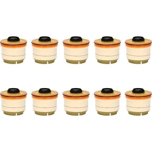 10X Fuel Filter, Engine Fuel Filter Elements 23390-0L041 for Toyota Hiace 2010-2014 23390-0L010, 23390-0L020