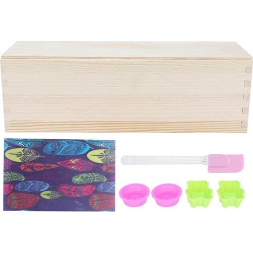 1200ml Silicone Rose Soap Mold Double Open DIY Hand-Made Soap Making Supplies Sky Blue