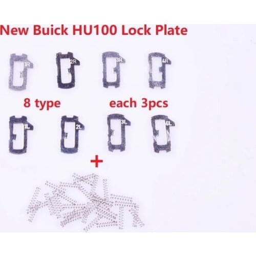 24pcs)HU100 Car Lock Reed Locking Plate For Buick Regal GL8 inner Milling Lock Reed Set
