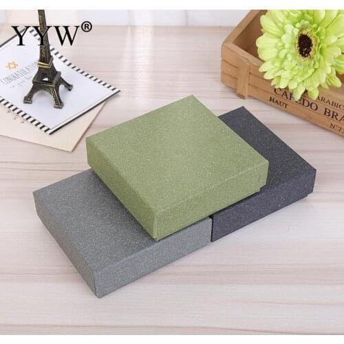 24 Pcs/Lot Elegant Jewelry Box Earring Necklace Ring Jewelry Sets Gift Boxes Cardboard Packaging Display Storage Boxes