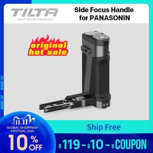 Tilta Side Focus Handle for PANASONIN S1H S1 DSLR Camera Cage side handle for F970 LP-E6 F550 F570 Battery accessories