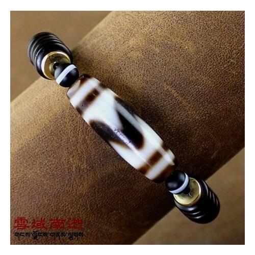 2018 New Arrival Tibetan Style Qualitied Dzi Bead Ji Powerful Bracelet Coconut Shells for Men & Women Fengshui Bracelet