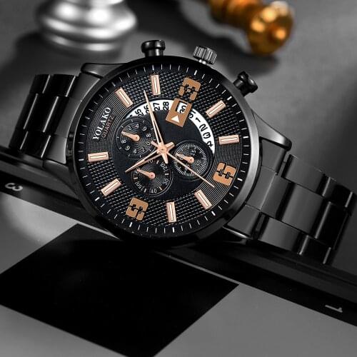 Full Stell 2021 Top Brand High Quality Mens Quartz Watches Fashion Calendar Relogio Masculino Business Wristwatch Montre Homme