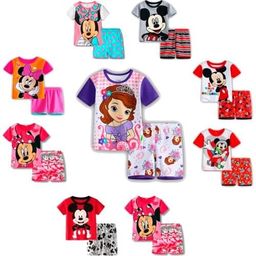 Childrens Pajamas Short Sleeve Pajamas Childrens Clothing Set Boys Girls' Pajamas Childrens Pajamas Sleepwear