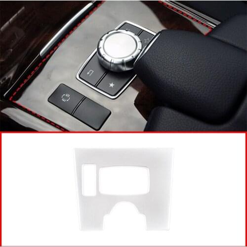 For Mercedes Benz E Class W212 2014-2015 ABS Chrome Central Control Mode Panel Trim Interior Car Accessories
