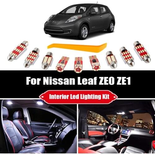 For Nissan Leaf ZE0 ZE1 2010-2020 Canbus Vehicle LED Interior Dome Map Reading License Plate Light Car Lamp Accessories