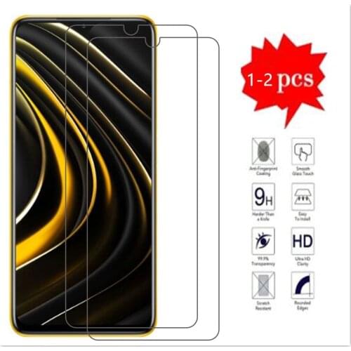 For xiaomi poco M3 X3 NFC Premium 2.5D 0.26mm Tempered Glass Screen Protector For Xiaomi Poco F2 C3 M2 Pro X2 Protective Glass