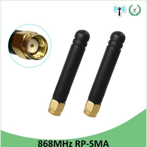 20pcs 868MHz 915MHz Antenna 3dbi RP-SMA Connector GSM 915 MHz 868 MHz antena outdoor signal repeater antenne waterproof Lorawan