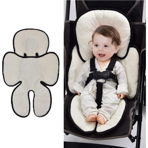 Baby Stroller Cotton Seat Cushion Thick Warm Cozy Car Seat Pad Sleeping Mattresses Pillow For Carriage Infant Pram Accessory