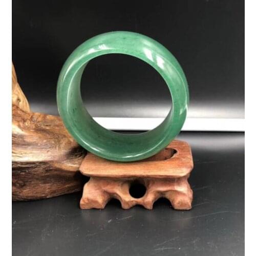 Chinese green AventurineQuartz stone Bangle Bracelet Chinese 100% Natural jadeite
