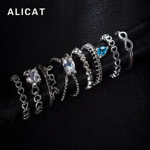 8PCs/ Set Toe Rings for Women Jewellery Bohemian Toe Teenagers Wedding Engagement Star Toe Ring Set Jewelry Accessories