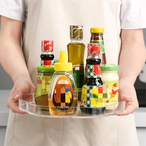 Kitchen Rotating Shelf Multifunctional Storage Shelf Household Organizer