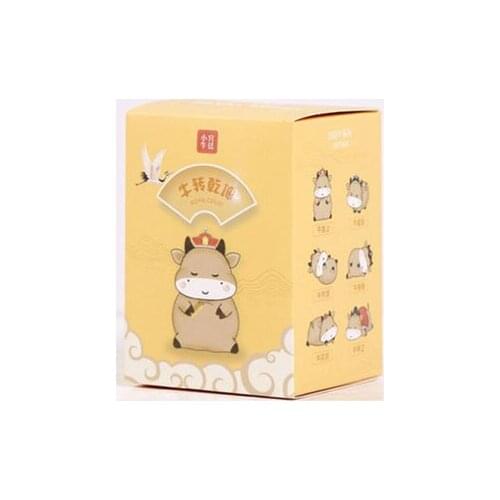 Desk mini adornment girl cartoon style creative zodiac cow blind box cute small do not occupy an area of ornaments J06