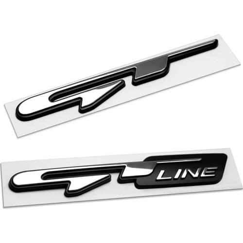 ATUO Emblem Sticker GT Line Letters Decals car Exterior Stickers For Kia forte ceed stinger shuma rio sportage alma cerato