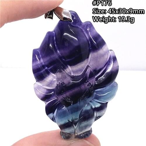 Top Natural Rainbow Fluorite Heart Pendant Jewelry For Woman Lady Man 26x7mm Love Crystal Beads 925 Silver Purple Gemstone AAAAA