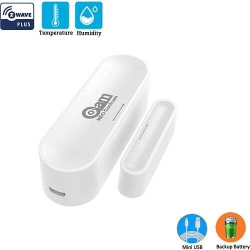 NEO Coolcam NAS-DS07Z Z-Wave USB Door Window Sensor Compatible With 700 Series With Temperature And Humidity EU 868.4MHZ