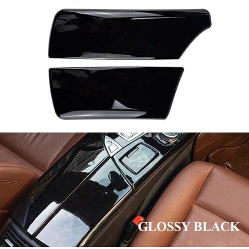 NewGlossy Black Car Center Armrest Box Panel Cover Trim For-BMW 5 Series F10 F18 520 525 523 528Li 2011-2017 Car Styling