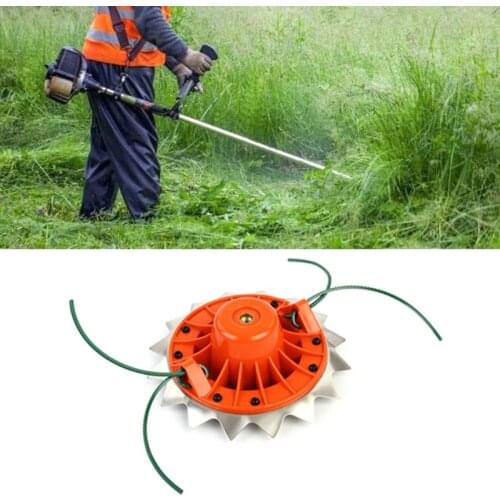 New 1pc Universal Double Grass Trimmer Head Lawn Mower Blade Brushcutter Replacement Garden Tool Stainless Steel Sawtooth Mowing