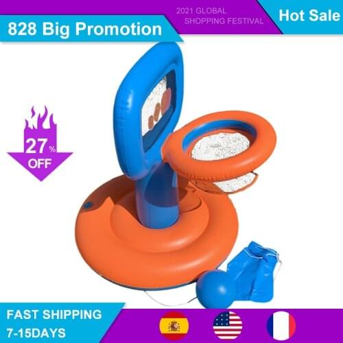 New Summer Toys Inflatable Pool Party Float Basketball Water Games Sports Interactive Inflatable Basketball Stand for Children
