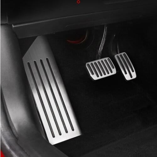 Aluminum Alloy Foot Pedal for Tesla Model 3 2016 - 2020 Accelerator Gas Fuel Brake Pedal Rest Pedal Pads Mats Cover Car Styling