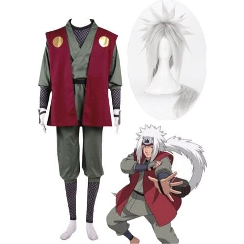 Deluxe Jiraiya Cosplay Anime Costume Halloween Costume for Men Uniform Halloween Costume for Men Carnival Party