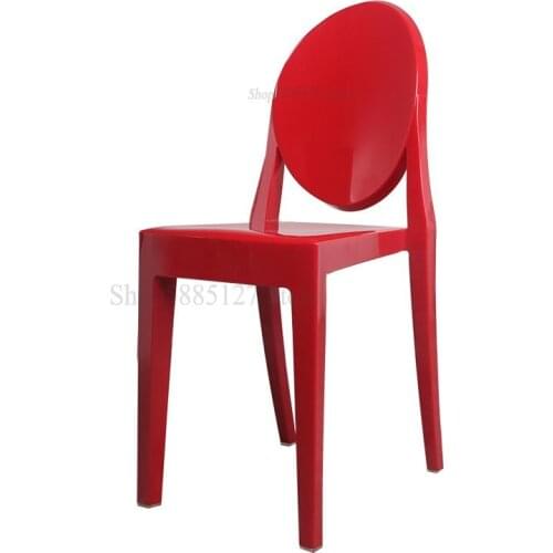 European Creative Transparent Chair Acrylic Chair Personality Modern Devil Chair Ghost Chair Net Red Hotel Plastic Dining Chair