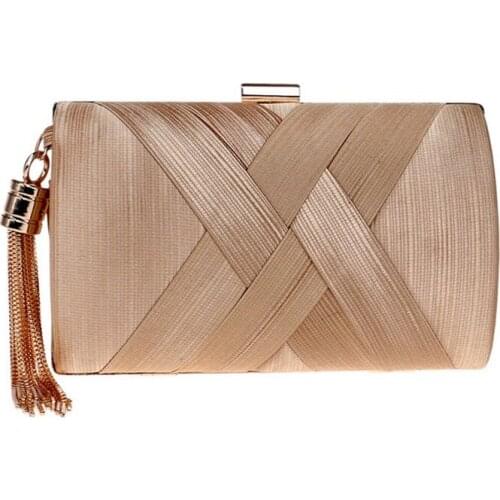 ASDS-Tassel Fashion Ladies Clutch Bag Shoulder Handbags Female Party Wedding Evening Bag For Phone Purse