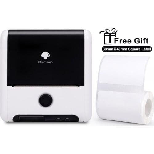 Phomemo M200 Label Maker BT Thermal Label Printer for Labeling, QR Code, Barcode, Mailing, Images and Use for Business,Retailing