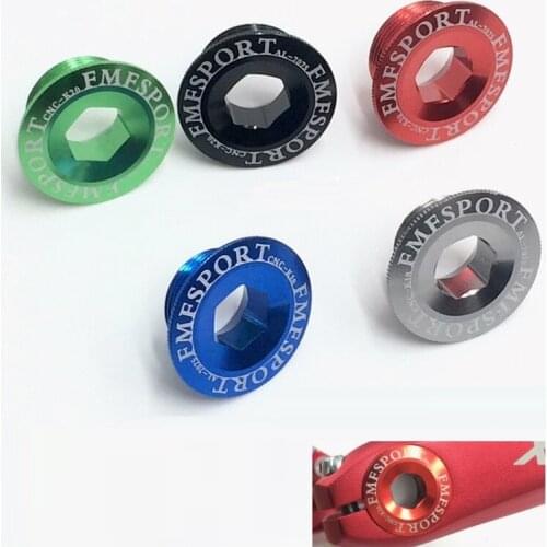 Bike Crank Cover Screw Aluminum Alloy Bottom Bracket Crank Screw M18 M20 For M4000 M590 M596 M661 slx Xt Bicycle Accessories FMF