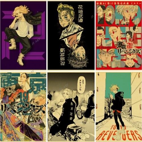 Japanese Anime Tokyo Revengers Posters Canvas Painting Education Poster Nursery Wall Art Print Picture Kids Study Room Decor