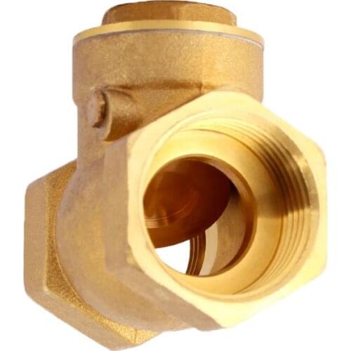 1/2" 3/4" 1" BSP Female Thread Brass One Way Non Return Swing Check Valve