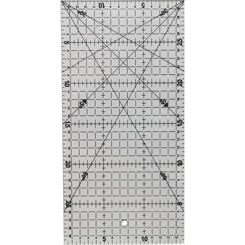 1 Pcs 30x15cm Acrylic Patchwork ruler Patchwork Aligned Ruler Transparent Drawing Ruler Office School Sewing Measuring Supplies